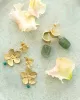 Enjoyable Aventurine Gold Plated Earrings