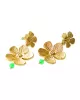 A Beautiful Story - Boucles d'oreilles Expressive Aventurine Plaqué Or