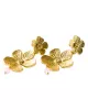 Expressive Aventurine Gold Plated Earrings