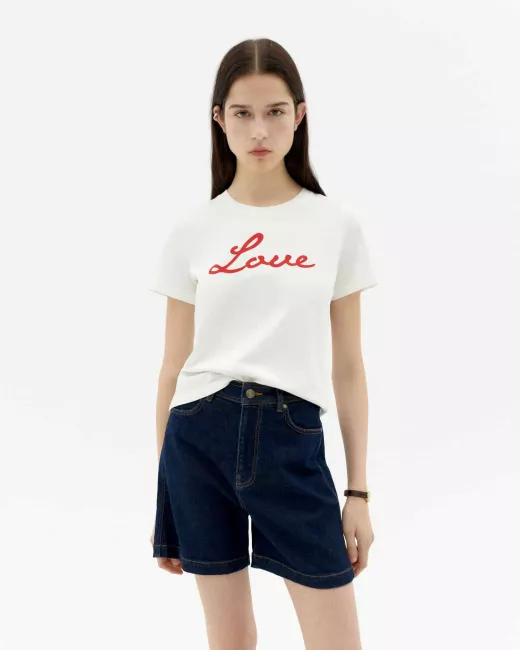 THINKING MU - T-shirt LOVE IDA en coton bio