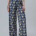 Marisol Navy Wide-leg pants