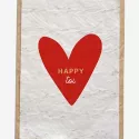 Carte ensemencée - Coeur happy toi