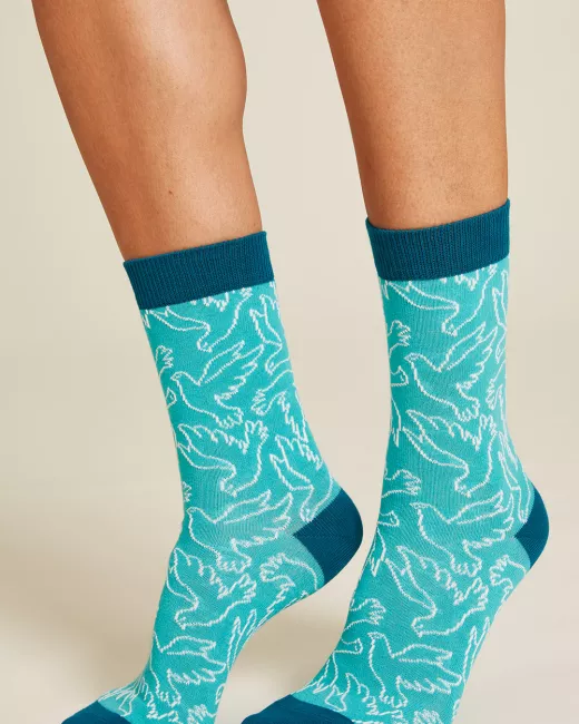 Organic cotton patterned socks