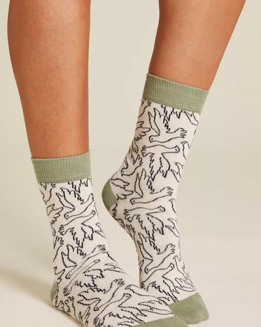 Organic cotton patterned socks