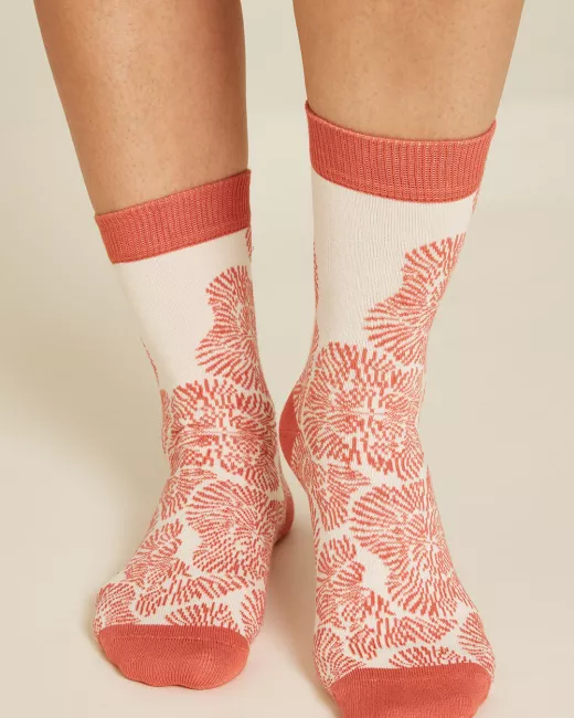 TRANQUILLO - Chaussettes BLOOM en coton bio à motif