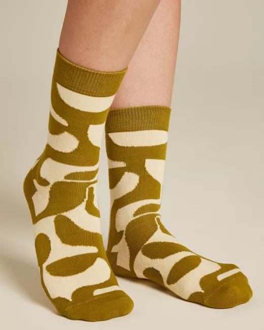 Organic cotton patterned socks BLOOM