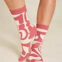 Organic cotton patterned socks ABSTRACT