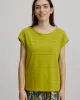 Waterfall neckline T-shirt in organic cotton