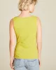 Waterfall neckline top in organic cotton