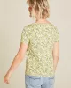 Tranquillo - T-shirt avec col V en coton bio