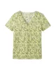 Tranquillo - T-shirt avec col V en coton bio