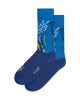 A-DAM - Chaussettes en coton bio Blue Underwater