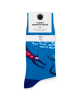 A-DAM - Chaussettes en coton bio Blue Underwater