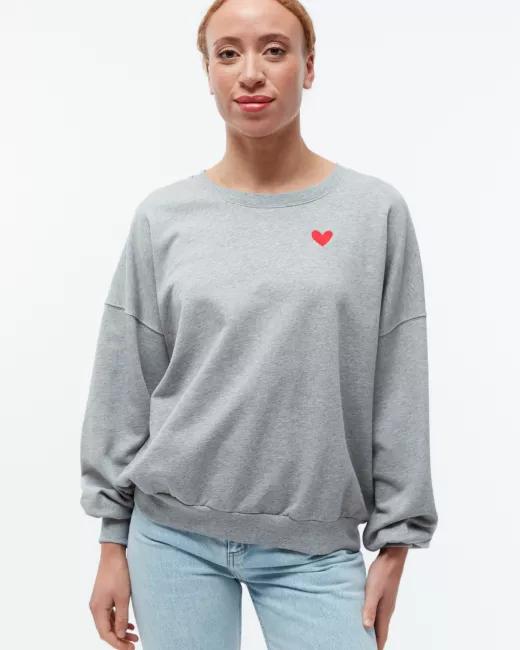 Oversized sweatshirt van biologisch katoen