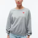 Oversized sweatshirt van biologisch katoen Ariana (Heart)