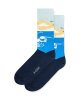 A-DAM - Chaussettes en coton bio Blue Surf