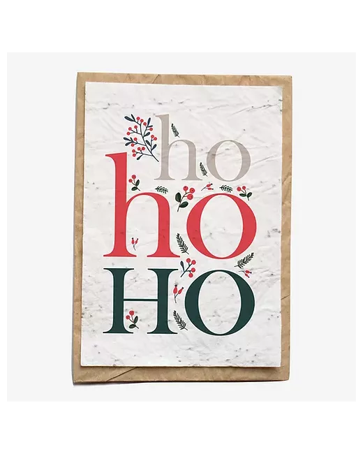 Growing paper – Carte ensemencée – Ho ho ho