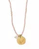 Collier Timeless Rose Quartz Gold