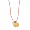 Timeless Rozenkwarts Goud Ketting