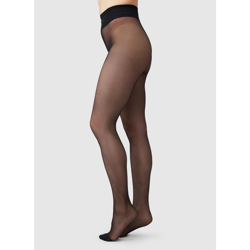 Edith Lace Tights Black